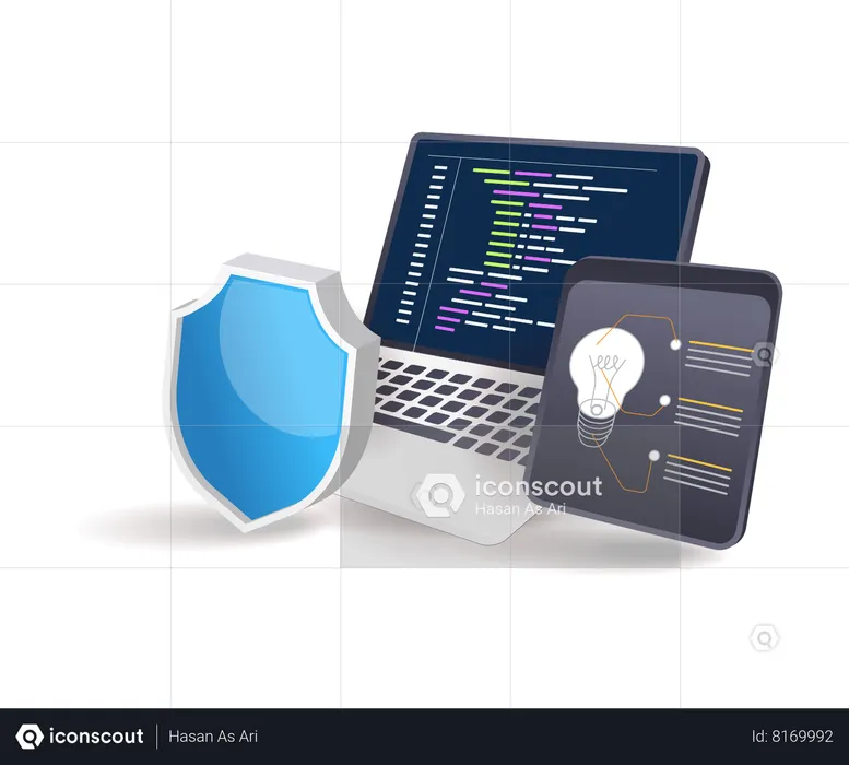 Programming language security idea  Illustration