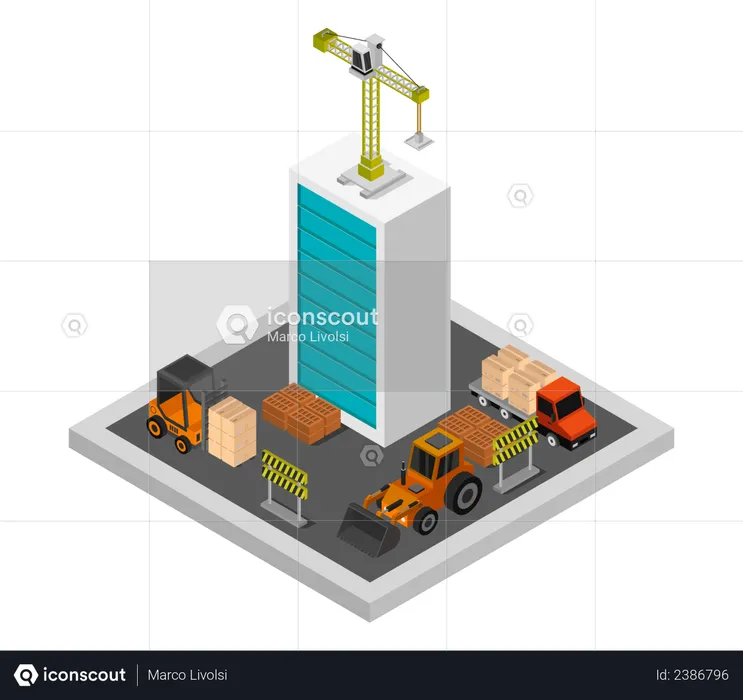 Projeto de construção  Ilustração