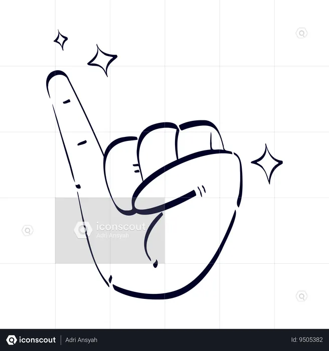 Promise Pinkie Hand Gesture  Illustration