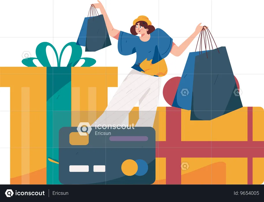 Promoção de compras  Ilustração