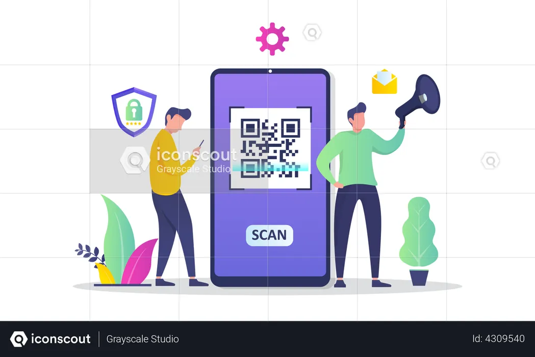 Promoting secure payment  Illustration