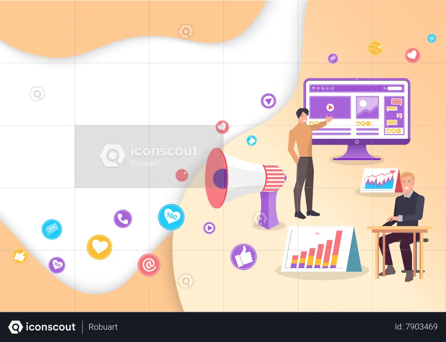 Promotion in social networks  Illustration