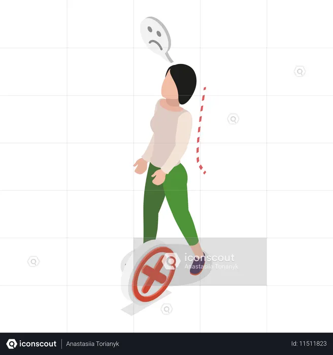 Proper Posture for Walking to Reduce Strain  Illustration