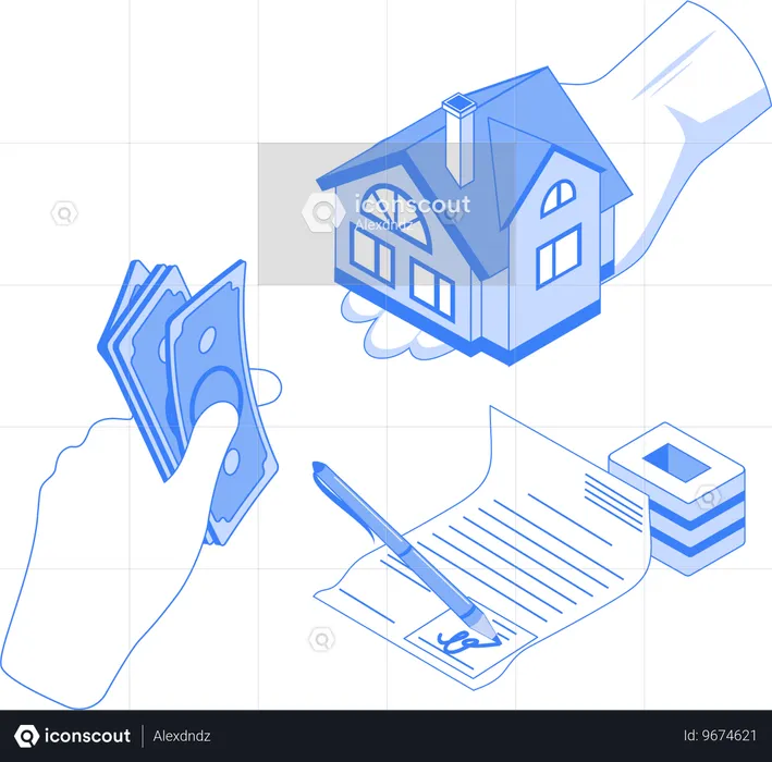 Property agreement and payment  Illustration