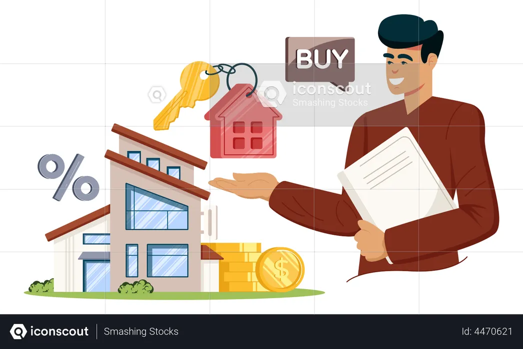 Property Dealer  Illustration