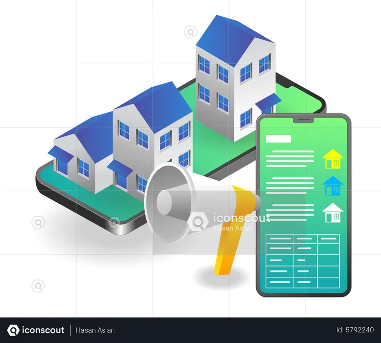 Property marketing  Illustration
