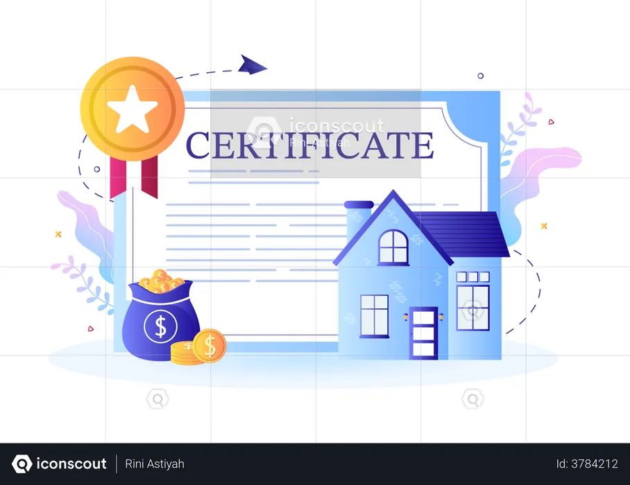 Property Registration Certificate  Illustration