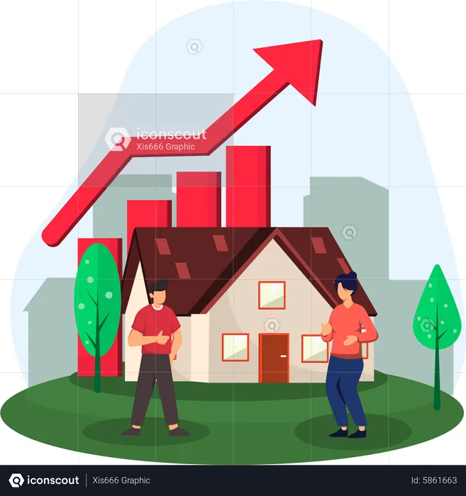 Property value growth  Illustration