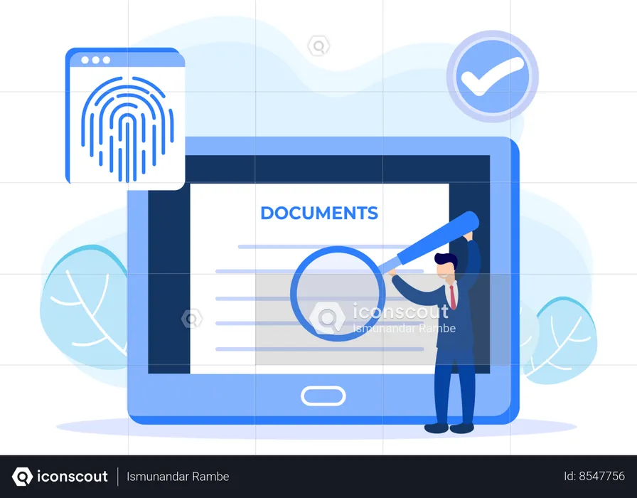 Proteção de documentos 4  Ilustração