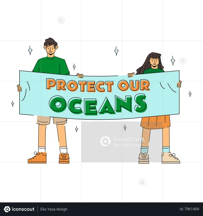 Best Protect Our Oceans Illustration Download In Png & Vector Format