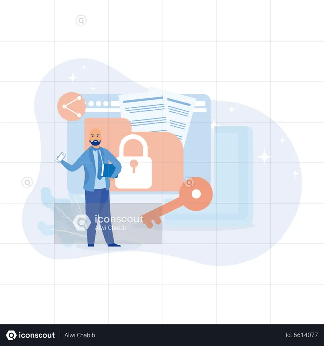 Protect Personal Data  Illustration
