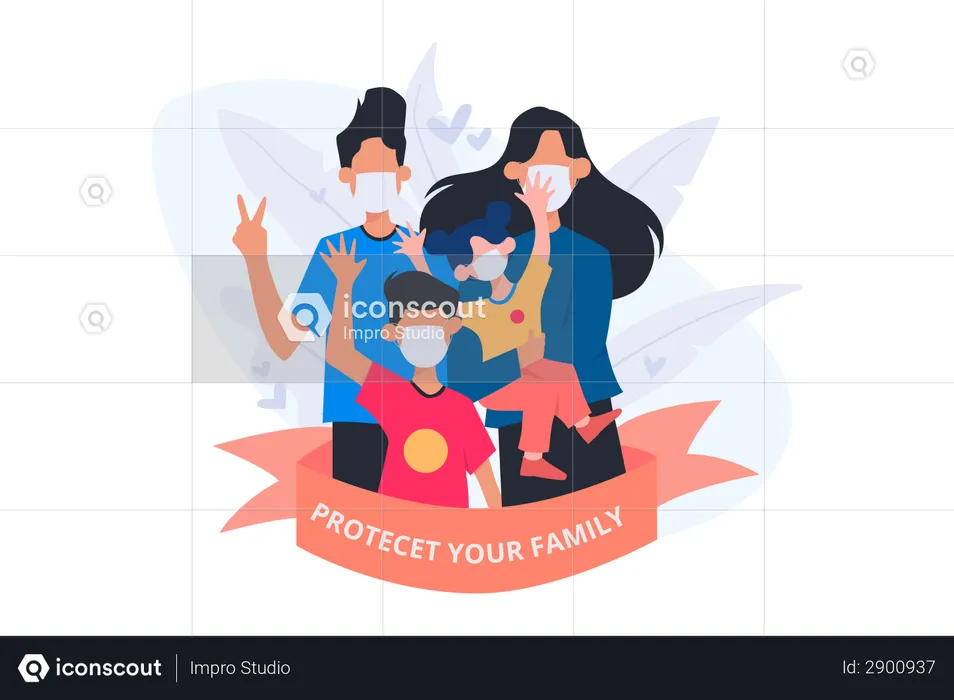 Protect Your Family  Illustration