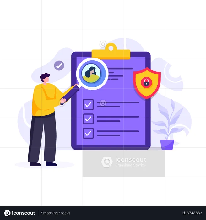 Protected Document  Illustration