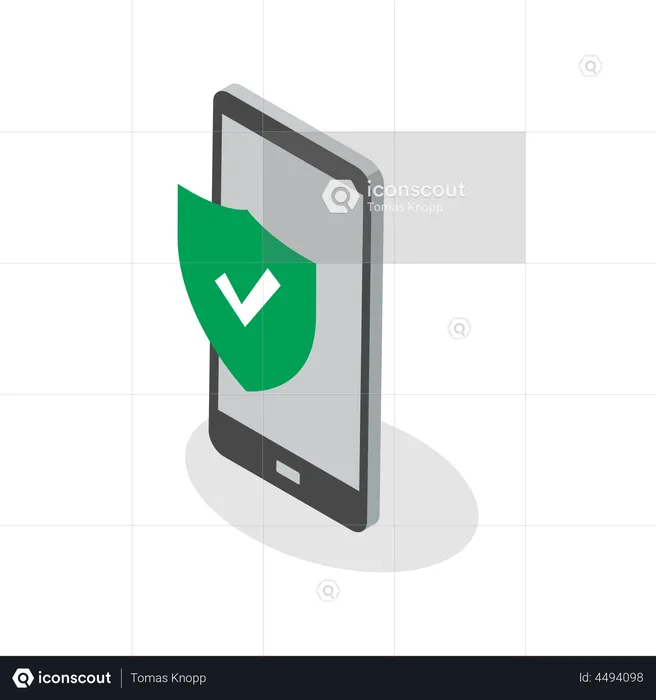 Protected phone  Illustration