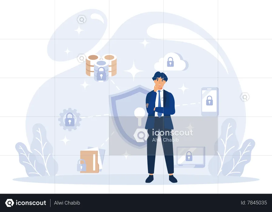 Protecting Personal Data  Illustration