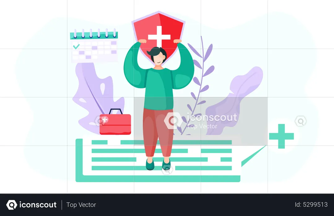 Protection de santé  Illustration