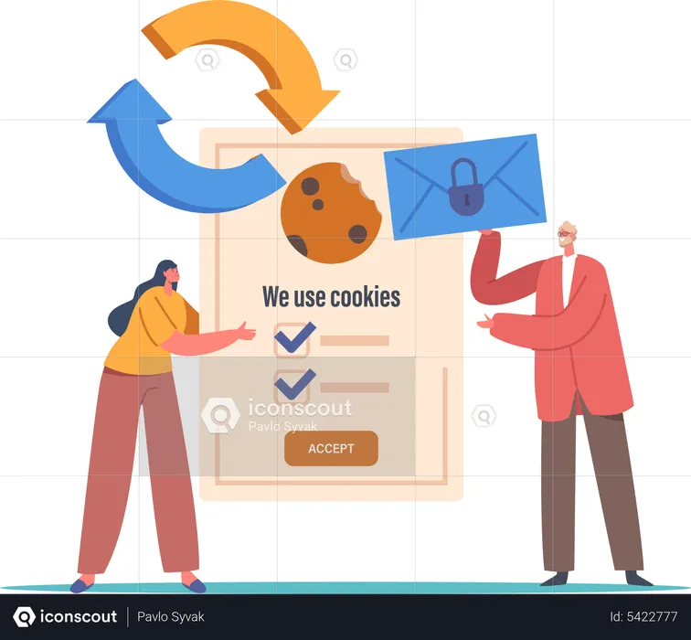 Protection Of Personal Information Cookie GDPR  Illustration