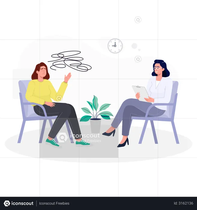 Psychological session  Illustration