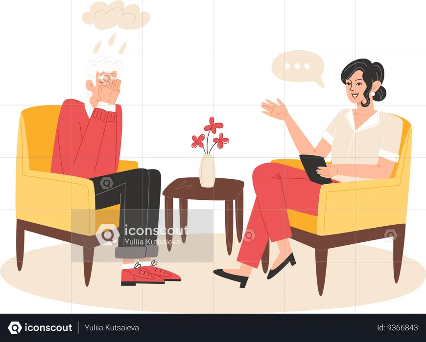 Psychotherapy Therapy  Illustration