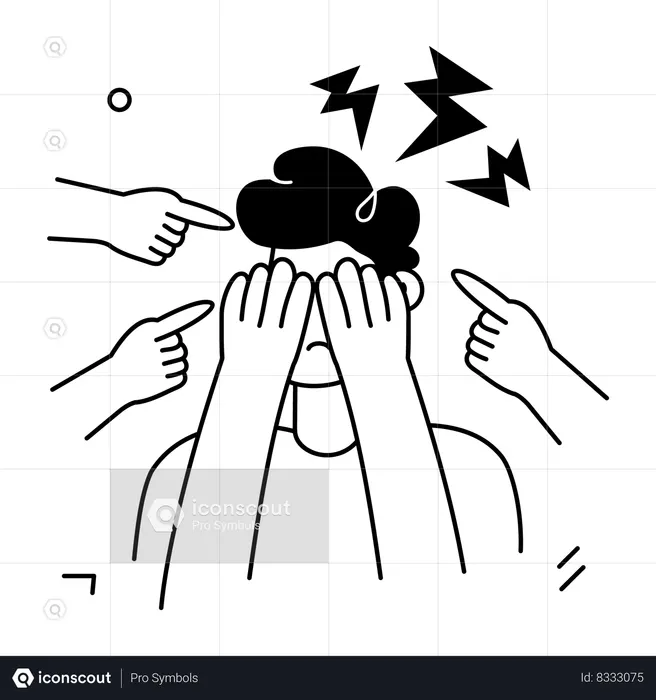 Public Anxiety  Illustration