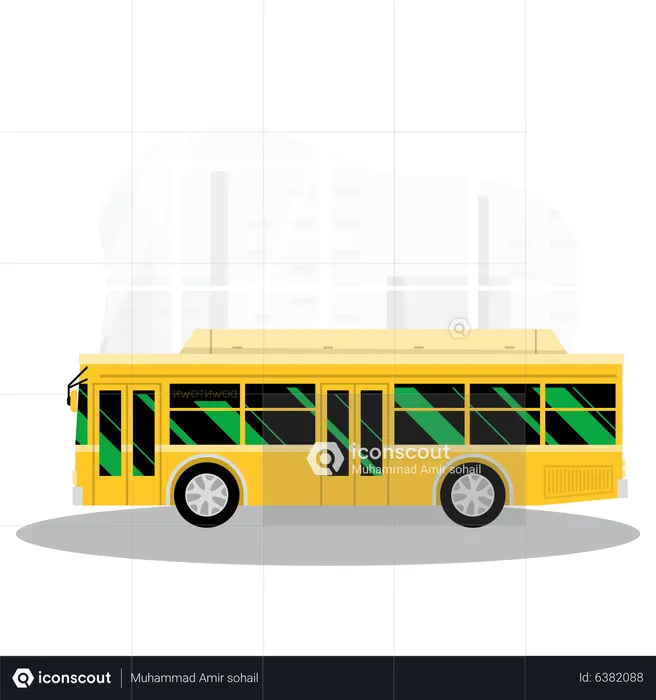Public Bus  Illustration