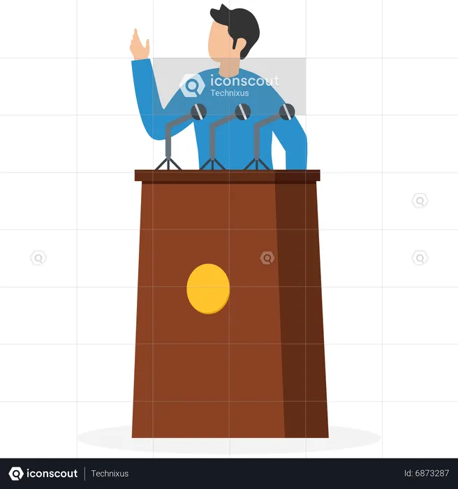 Public speaking skill  Illustration