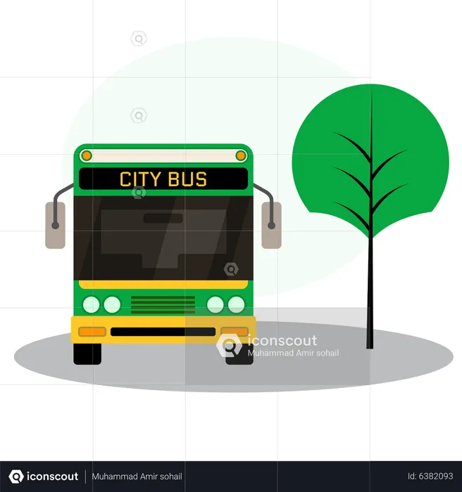 Public Transport  Illustration