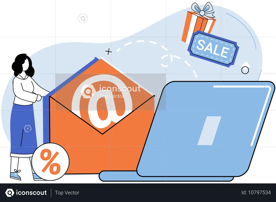 A publicidade eficaz em e-mails pode gerar conversões e impulsionar o crescimento dos negócios  Ilustração