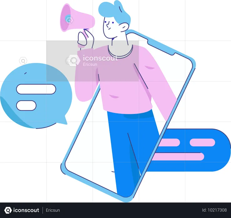 Publicité sur les réseaux sociaux  Illustration