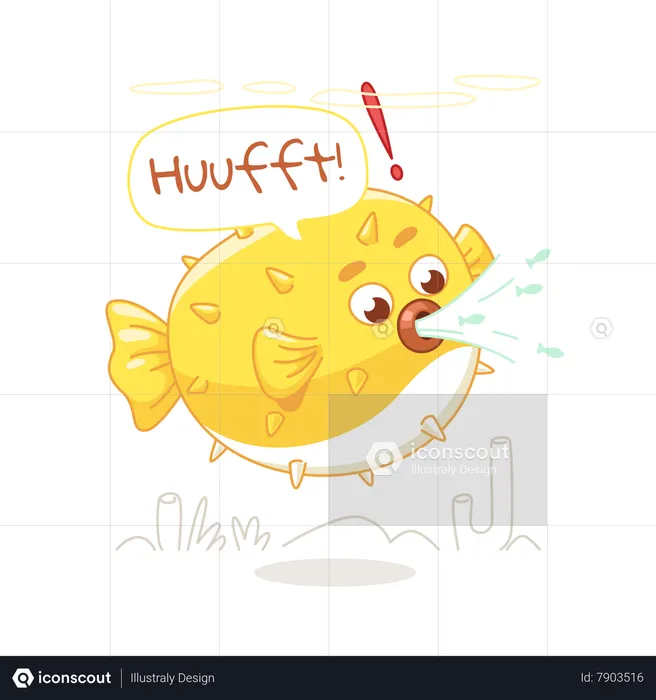 Puffer Fish  Illustration