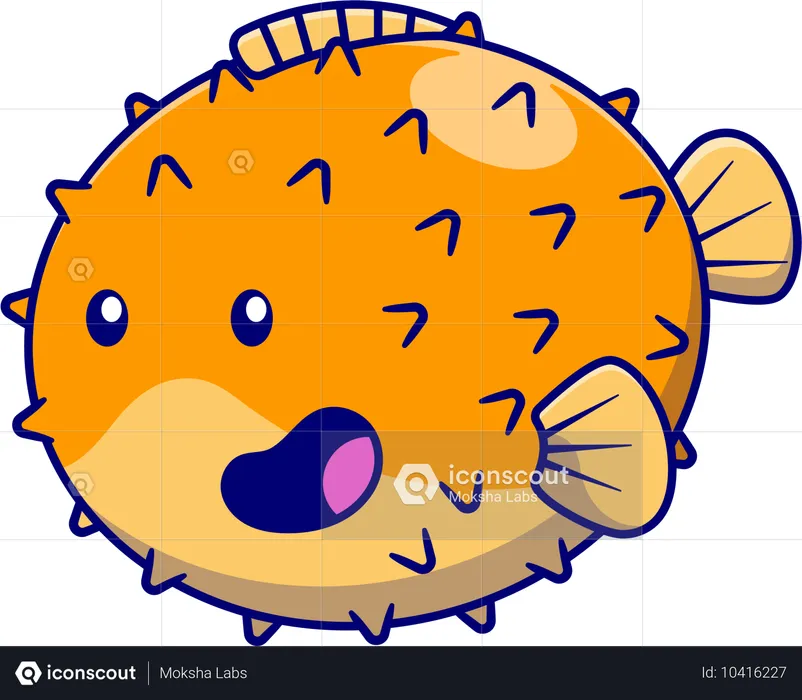 Puffer Fish  Illustration