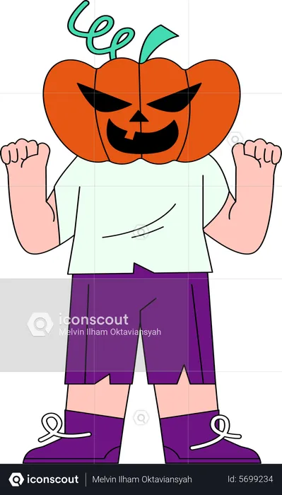 Pumpkin Man  Illustration
