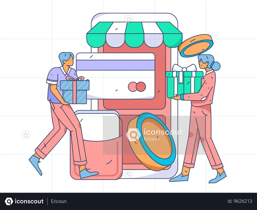 Purchase Checkout  Illustration