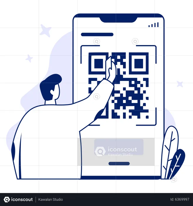 QR Code payment  Illustration