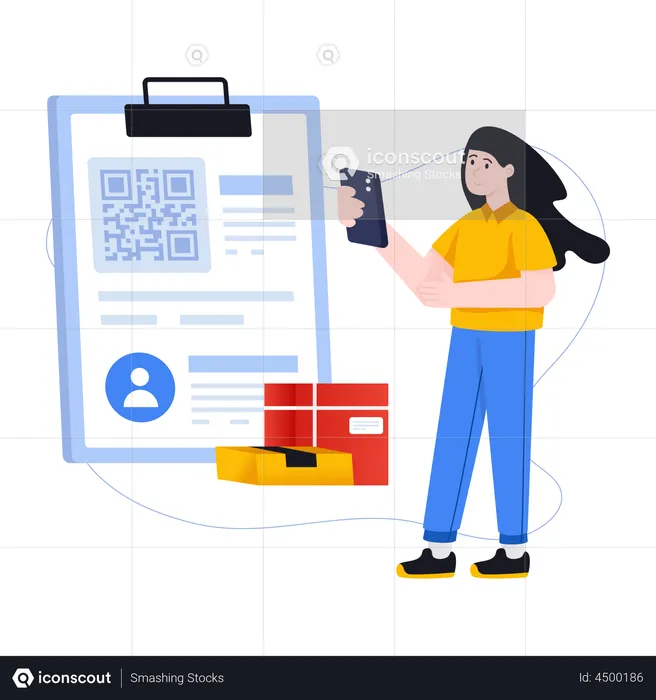 Qr Payment  Illustration