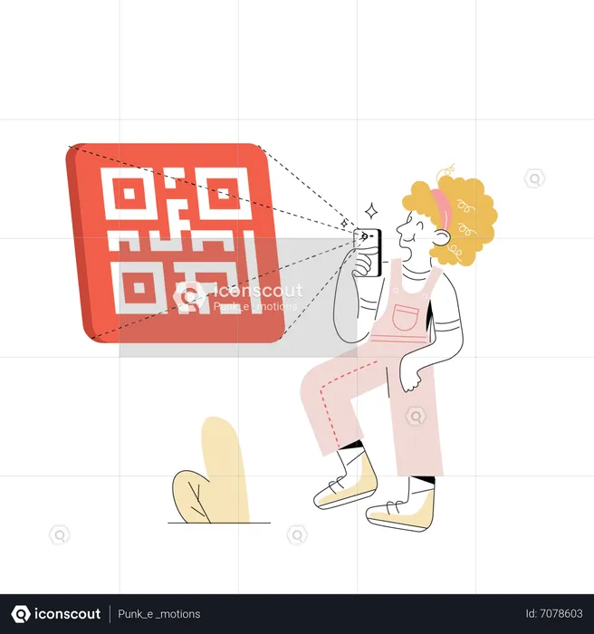 Varredura QR  Ilustração