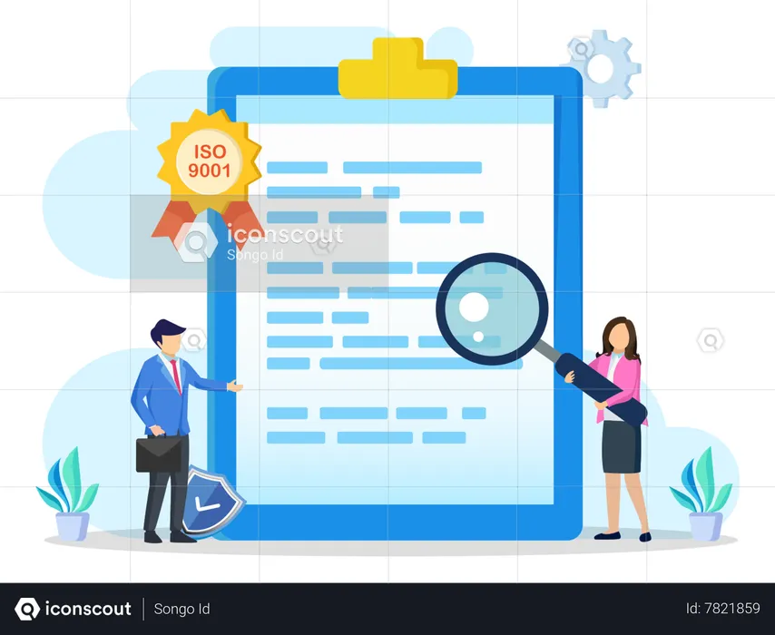 Quality Control With ISO 9001  Illustration