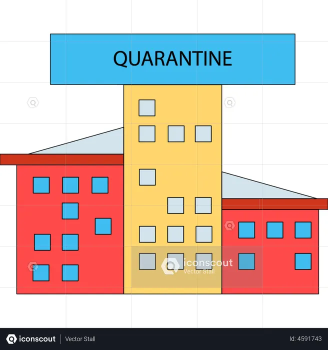 Quarantine hospital  Illustration