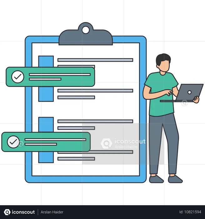 Liste des questionnaires  Illustration