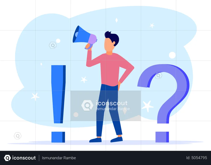 Questions And Answer  Illustration