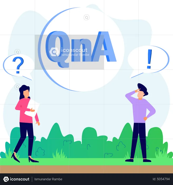 Questions And Answer  Illustration