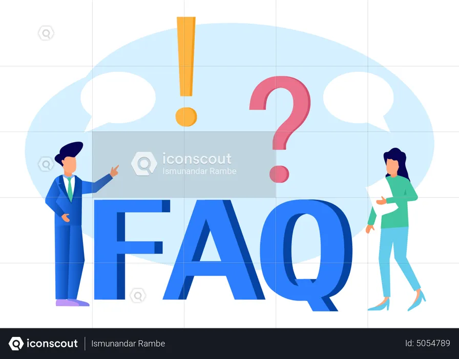 Questions And Answer  Illustration