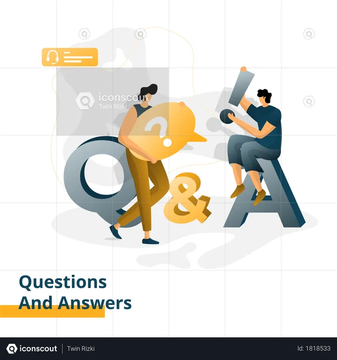 Questions and Answers  Illustration