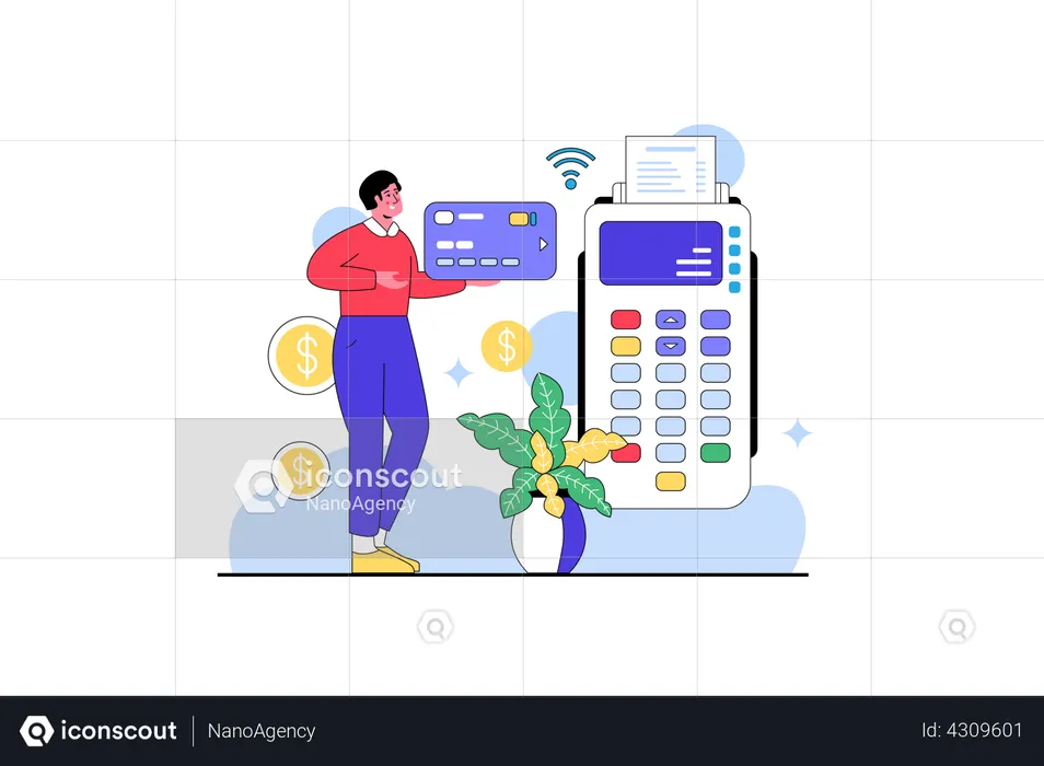 Quick Payment Service  Illustration