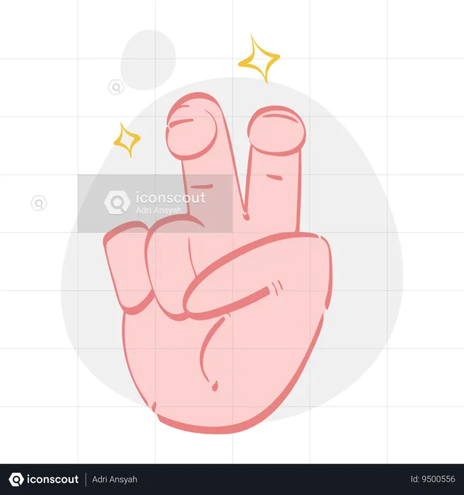 Quote Hand Gesture  Illustration