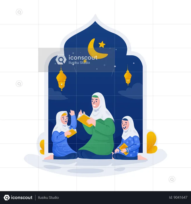 Quran classes  Illustration