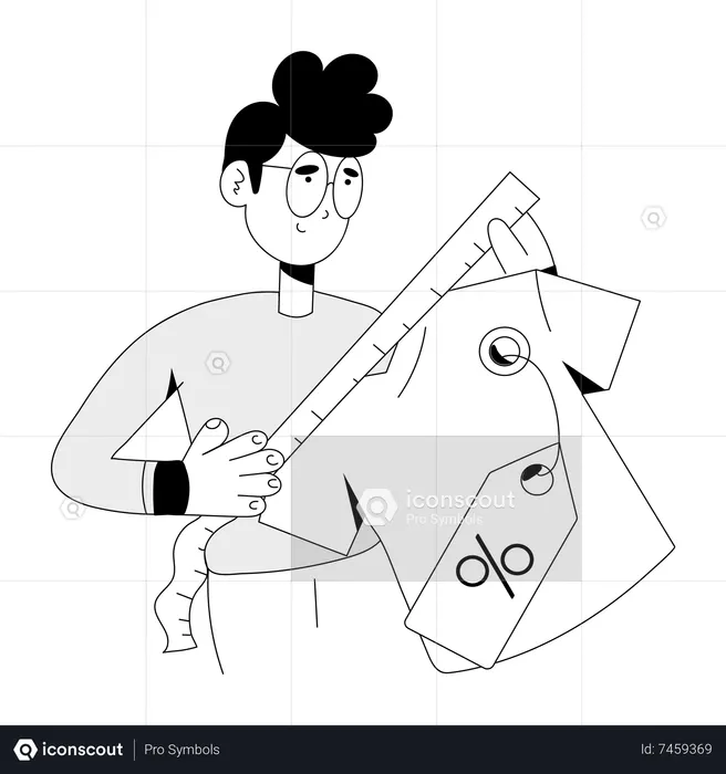 Rabais sur les vêtements  Illustration
