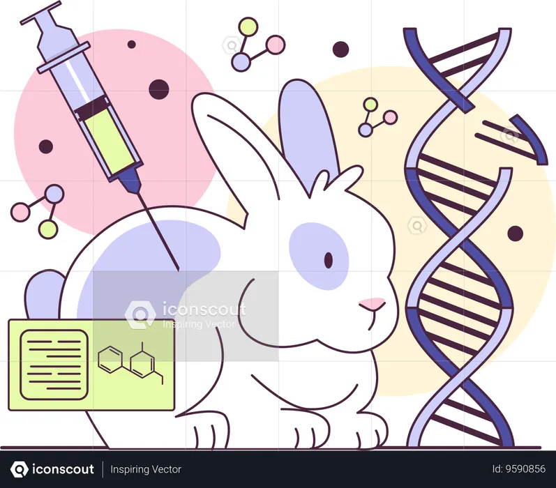 Rabbit dna modification  Illustration