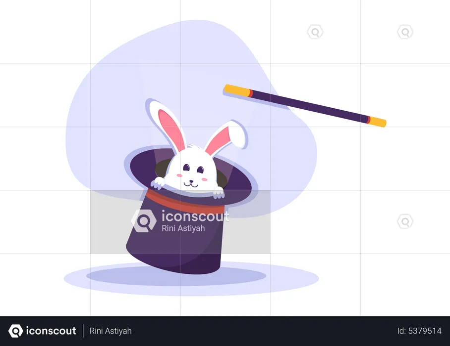 Rabbit show  Illustration