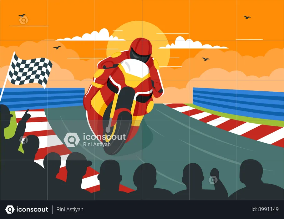 Racing Motosport  Illustration